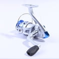 thumbnail image 3 of Carrete giratorio, fuerte cuerpo de metal completo, carrete de pesca súper suave con 10 BB, carrete potente y duradero con relación de engranajes de 5 LA5000 Macarena Carrete de pesca giratorio de carrete, 3 of 8