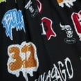 thumbnail image 4 of Men's Mitchell & Ness  Black Chicago Bulls 1998/99 Hardwood Classics Slap Sticker Swingman Shorts, 4 of 4