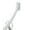 White, variant on Wall-Mounted Adjustable Curved Shower Rod, White Finish