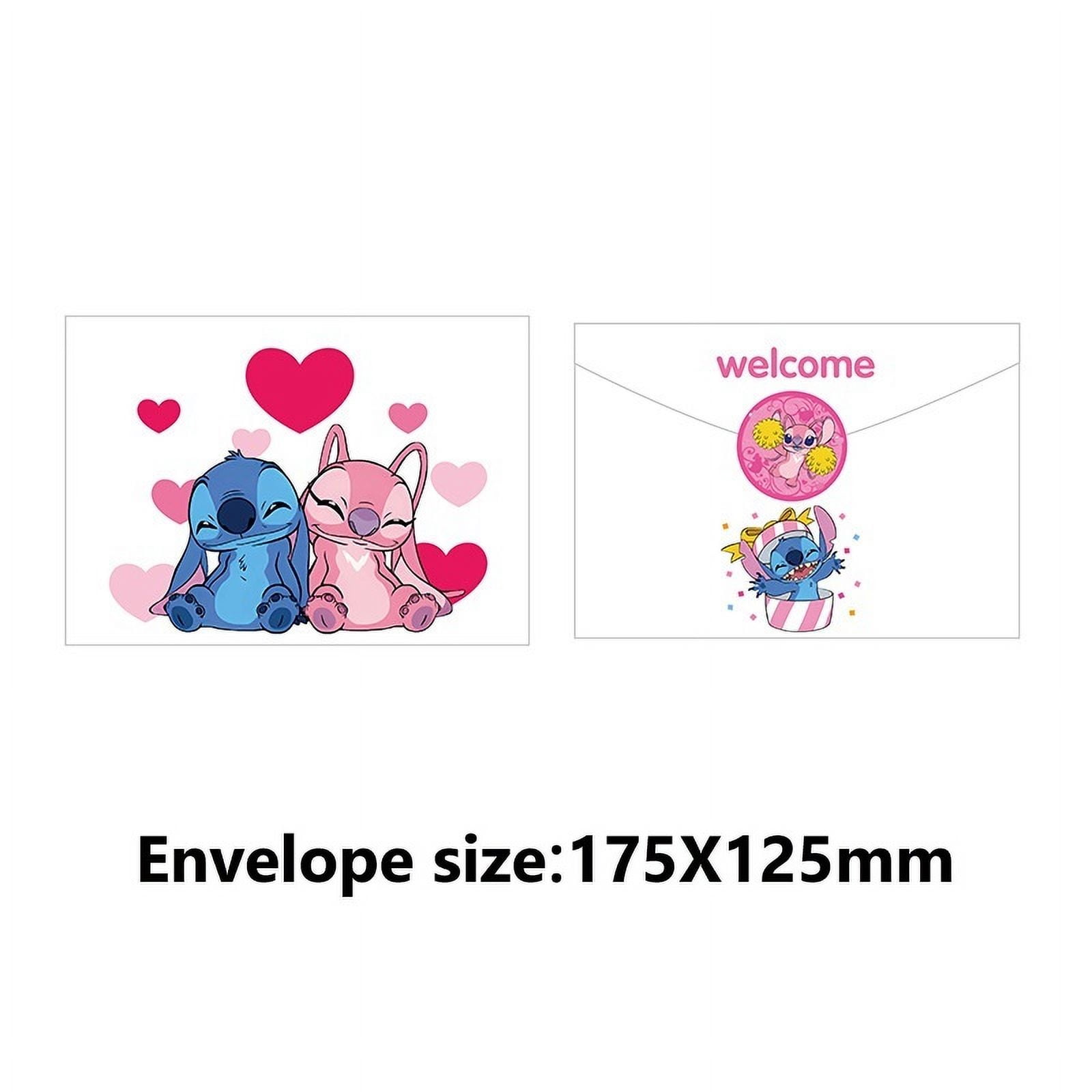 Anime Cartoon Birthday Party Invitation & Envelopes，12Pcs