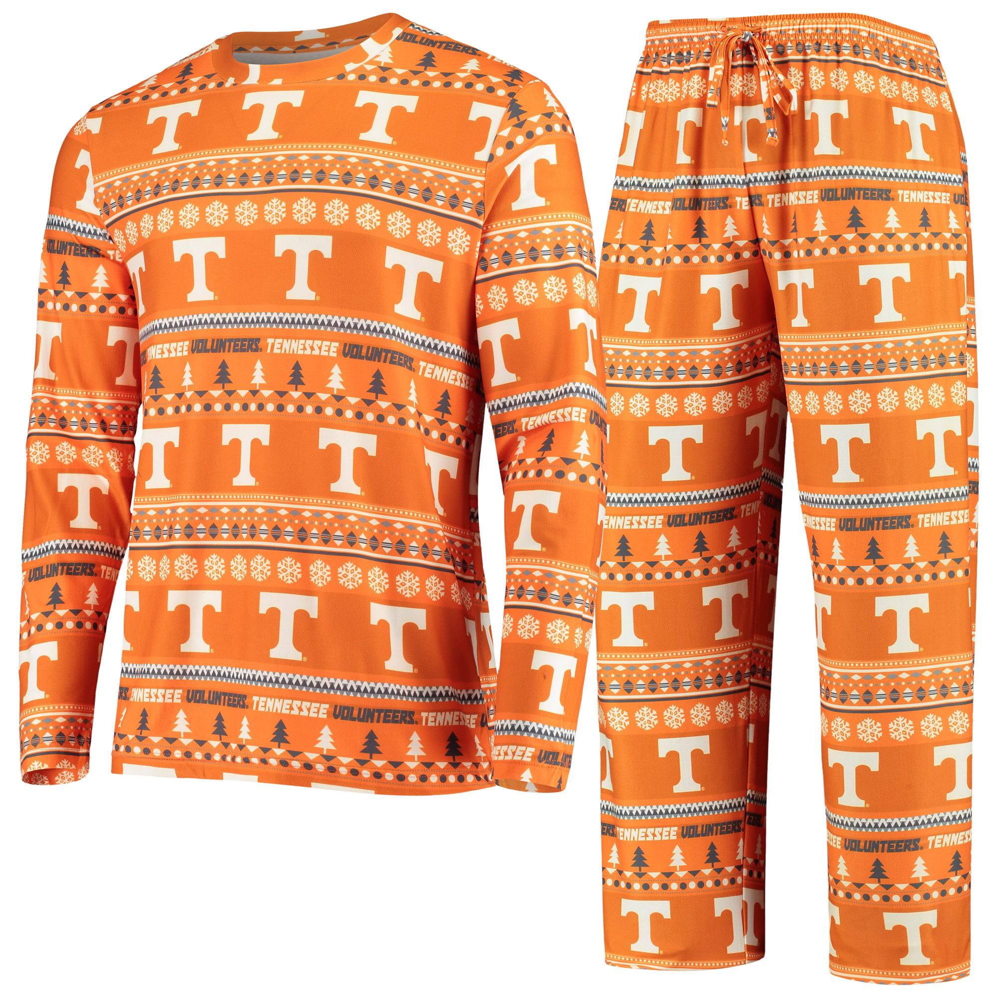 Tennessee Volunteers NCAA Orange White Ugly Sweater Crew Socks 