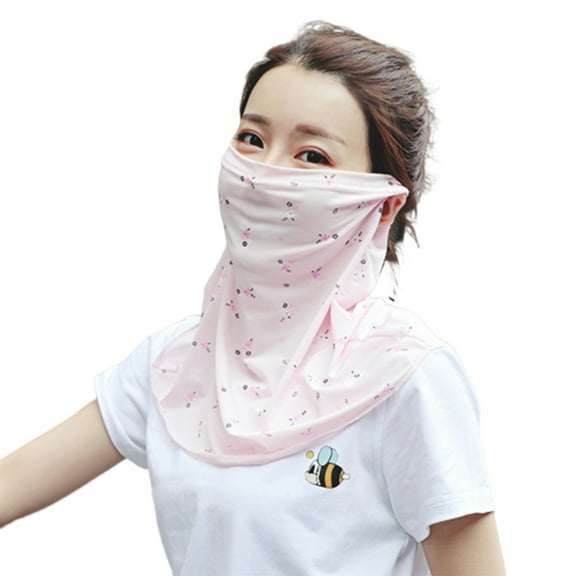Summer Women Face Cover Outdoor Cycling Sport Breathable UV Protection Scarf Neck Cover