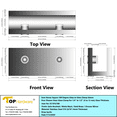 thumbnail image 6 of 180 Degree Brass Glass to Glass No-Drill Clamp Sleeve Over Shower Door Glass Clamp for 5/16" to 1/2" (8 to 12 mm) Glass Thickness, Matt Black Finish, 6 of 7