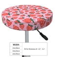 thumbnail image 4 of Honeii Cartoon Strawberry Bar Stool Covers – Perfect Fit for 12" to 14" Round Stools, Crease-Resistant, Stretchy, Washable & Dustproof Seat Slipcovers-13 inch, 4 of 7