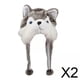 thumbnail image 1 of Sombrero novedoso,Sombrero de animal Tocado Tocado Cálido Cómodo,Sombreros con orejas de personajes de animales de invierno Gorro ,lindo sombrero gorra Acogedor sombrero de vacaciones, 1 of 8