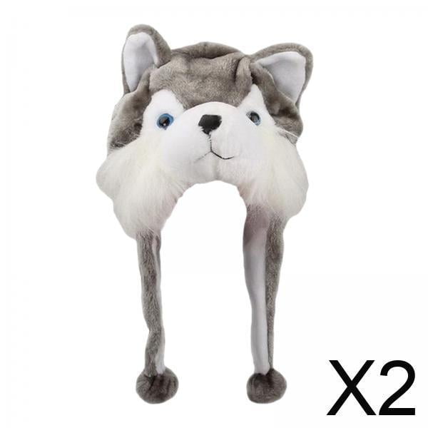 Sombrero novedoso,Sombrero de animal Tocado Tocado Cálido Cómodo,Sombreros con orejas de personajes de animales de invierno Gorro ,lindo sombrero gorra Acogedor sombrero de vacaciones