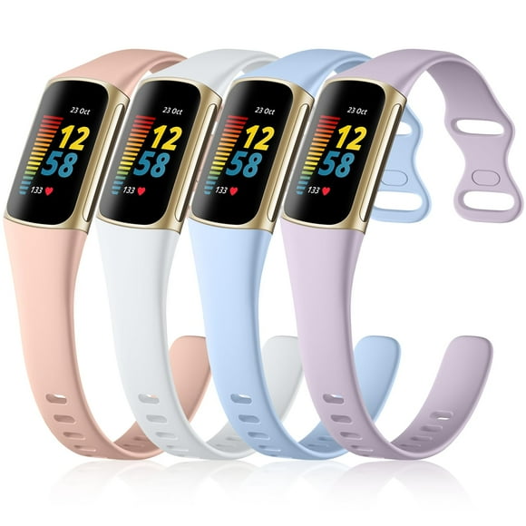 Pulseras deportivas de silicona de repuesto para Fitbit Charge 5/6