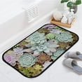 thumbnail image 4 of Floor Door Mats Bath Rugs Succulents Cactus , Entry Rug Non-Slip Washable Indoor Door Mat, Small Oriental Accent Throw Rug for Bedroom Kitchen Entryway Bathroom 36x24in Carpet Runner, 4 of 7