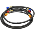 thumbnail image 1 of Ensemble de 3 Tubes de Réfrigérant Noirs Anti-Explosion de 1,8 m pour R12, R22, R134A, 404 502, Kit de Chargement de Réfrigérant Automobile CVC, 1 of 7