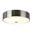 thumbnail image 2 of Aspen Creative 63004S-1 LED Small Flush Mount Ceiling Light Fixture, Contemporary Design in Satin Nickel Finish, Frosted Glass Diffuser, 11" Diameter, 2 of 6
