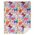 thumbnail image 7 of Carstens, Inc. Ultra Premium Super Soft Plush Sherpa Fleece Oversized Throw Blanket 54" x 68", Butterfly, 7 of 7