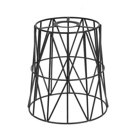 Black Iron Wire Lampshade with Creative Retro Design for Decorative Use in Various Settings 1 Piece