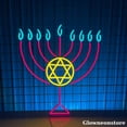 thumbnail image 2 of Glowneon Hanukkah Led Sign, Hanukkah Neon Sign, Happy Hanukkah Sign, Hanukkah Signs, Holiday Decor, 2 of 4