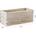 thumbnail image 2 of MyGift Rustic Torched Wood Magnetic Dry Erase Marker Holder for Whiteboard Accessories Organizer Bins, Set of 3, 2 of 6