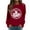 Red, variant on Zhanying Canada Sweatshirt Women Solid Color Pullover Hoodies Shirts Oversized Long Sleeve Fall Tops Sweaters Basic Tees