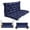 Navy, variant on Porch Swing Cushions, 3 Seat Outdoor Swing Cushion Replacement with Backrest, 60 x 40 Inches Bench Cushion with 8 Ties for Outdoor Furniture for Patio, Backyard, Garden, Dark Green