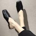 thumbnail image 6 of Sandals Under $15， Xunlbb Half Drag Women's Baotou Women's Shoes Casual Flat Low Heel Slippers(Black,Size:38), 6 of 6