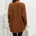 thumbnail image 3 of WILLBEST Fall Womens Tops Womens Winter Coat Loose Wool Jacket Long Sleeved with Pockets, 3 of 6