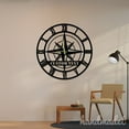 thumbnail image 3 of Handmadetneonsign Compass Large Wall Clock Unique, Year Date Round Wall Clock, Text Oversize Wall Clock 55804, 3 of 5