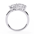 thumbnail image 4 of 2.15CT Each Pear And princess Cut Diamond Toi Et Moi Ring 14k White Gold Diamond Engagement Ring, Two Stone Anniversary Gift For her, 4 of 5