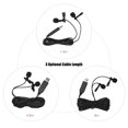 thumbnail image 3 of Andoer 6m/20ft USB Dual-head Lavalier Lapel Microphone Clip-on Omnidirectional Computer Mic for Windows Video Audio Recording, 3 of 7