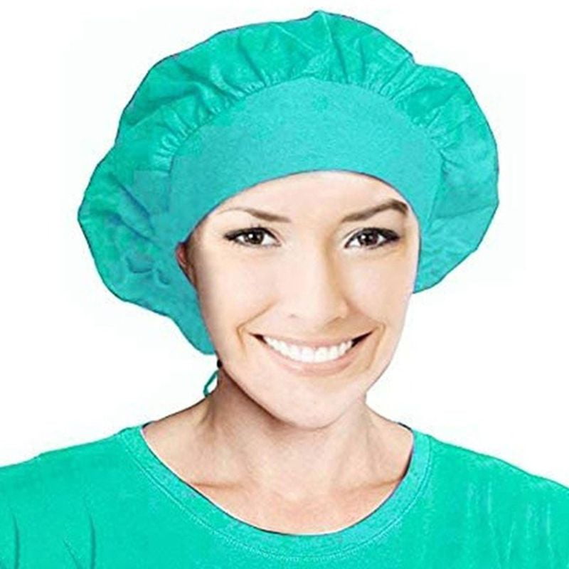 Cap Tie Back Large Scrub Hat Hair Cover 