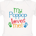 thumbnail image 4 of Inktastic My Poppop Loves Me Grandchild Boys or Girls Long Sleeve Baby Bodysuit, 4 of 5