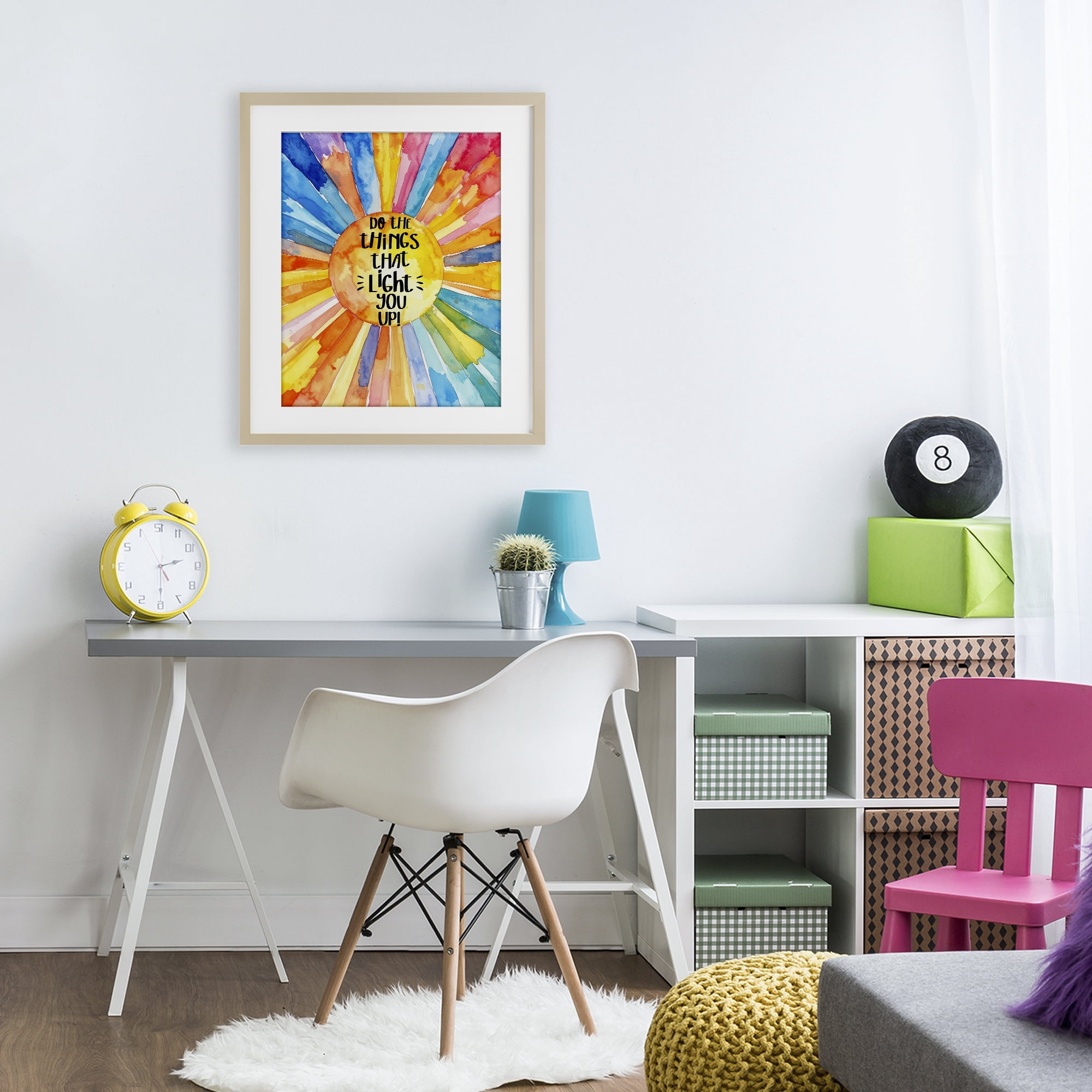 Stupell Industries Things That Light You Up Birch Framed Print Under Glass, design by Shelly Craig