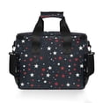 thumbnail image 7 of FORMRS Insulated Cooler Bag 24 Cans Capacity Soft Leakproof Lunch Box with Side Pockets, Blue Stars Pattern, 7 of 7