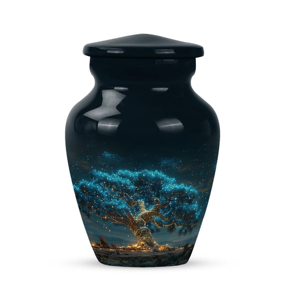 YATHABI Personalize/Custom Cosmic Dragonfly Urn For Ashes For Women - Large Urns For Human Ashes Adult Man - Memorial Urn Ashes - Urns For Human Ashes Adult Female - Cremation Urns For Burial-10 Inch