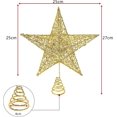 thumbnail image 2 of Adornos para árboles de Navidad TANGJMXG Estrellas centelleantes LED dorado, 2 of 4
