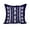 Navy Blue, variant on 20 x 20 Inch Cuban Tile 2 Navy Blue Geometric Print Decorative Polyester Throw Pillow with Linen Texture