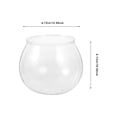 thumbnail image 2 of Phenofice Bol à Poisson en Plastique Transparent Rond avec Résistance à l'Usure pour Décoration Maison et Bureau, 2 of 8