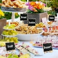thumbnail image 2 of LotFancy 20 Pack Wood Mini Chalkboard Signs, Food Labels for Party Buffet, Black, 2 of 8
