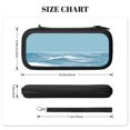 thumbnail image 4 of Hand Drawing Wave Sea, Carrying Case For Nintendo Switch & OLED Version, Eva Lightweight Shockproof Protective Pouch Case for Game Console & Accessories with 10 Game Card Slot & Wristband, Black, 4 of 6