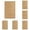 Brown 6PCS, variant on Pleated Blind No Drilling Required Folding Roller Blind With Clamping Support Blinds For Windows And Doors Privacy Screen And Sun