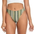 thumbnail image 1 of Balery Colourful stripes Tangas de Algodón para Mujer con Estampado – Ropa Interior Sexy, Transpirable, G-string-XX-Large, 1 of 6