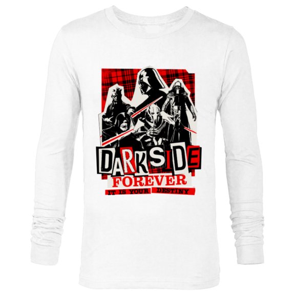 Star Wars Villains Darth Vader Dark Side Forever Destiny - Long Sleeve T-Shirt for Men - Customized-White