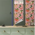 thumbnail image 5 of Ambesonne Peach Peel & Stick Wallpaper for Home, Flower and Fruit Ornaments, 13"x36", Blush Burnt Sienna and Green, 5 of 5
