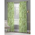 thumbnail image 4 of Vintage Green Sheer Curtains 84 Inch Length 2 Panels Set, Retro Botanical Abstract Art Voile Window Treatment Rod Pocket Curtains Sheers Drapes for Bedroom/Living Room/Kitchen 52"x84"x2, 4 of 7