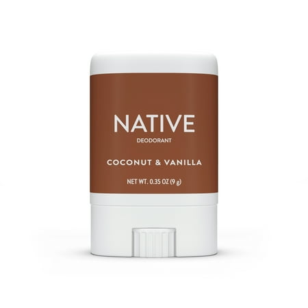 Native Deodorant, Aluminum Free, Coconut & Vanilla, for Women and Men, Travel Size 0.35 oz