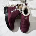 thumbnail image 6 of Bnwani Womens Boots,Winter Boots,Stability,Non-slip,Slip-on,Water-Resistant,Wine,43(US:9.5), 6 of 7