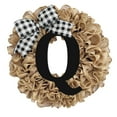thumbnail image 1 of Unique Last Name Year Round Front Door Wreath With Bow Welcome Sign Garland Creative 26 Letter Farmhouse Wreath For Front Door Spring All Seasons Outside Hanger Decor Gift, 1 of 3
