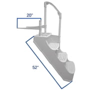 Champlain Drop-In Steps for Above Ground Pools, Gray