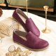 thumbnail image 5 of Zapato sin cordones para mujer, descalzo, cómodo, color burdeos, talla 5US, 5 of 7