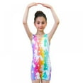 thumbnail image 3 of 3-12T Girls Gymnastics Leotards Toddler Kids Dance Unitards Biketards with Short Unicorn Practice Outfits, 3 of 8
