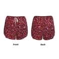 thumbnail image 5 of Lsque Red Glitter Printed Women's Running Shorts with Liner Pockets,Elastic Quick Dry Workout Athletic Gym Yoga Shorts,Womens High Waist Shorts-Large, 5 of 9