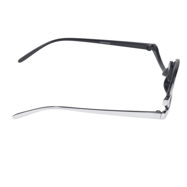 Gafas de maquillaje con lupa, lentes abatibles individuales, gafas de lectura cosméticas para mujer con estuche para gafas +4,00