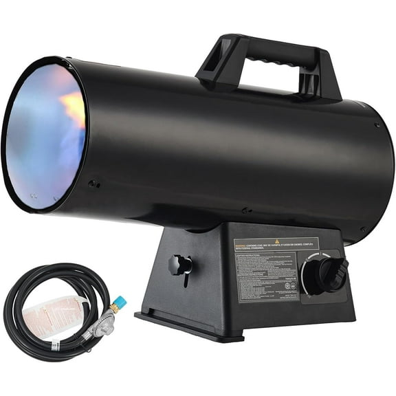 Litake 60,000 BTU Forced Air Propane Heater, Portable Space Heater for Garage, Adjustable Liquid Propane for Shop, Jobsite, Construction Sites