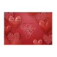 thumbnail image 2 of Valentine's Day Meal Mat Restaurant Table Mat Linen Printed Insulation Mat Western Mat Candlelight Dinner Decoration 18x12in, 2 of 6